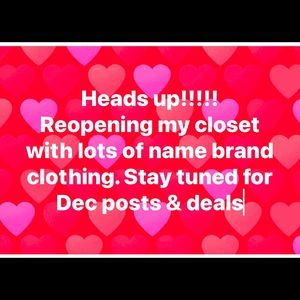 Attention! I am about to re-open my closet